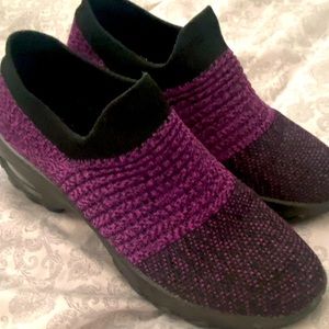 Two tone purple sneakers